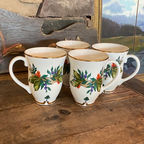 Princess House Other - Princess House Winter Garden 4pc Mug Set